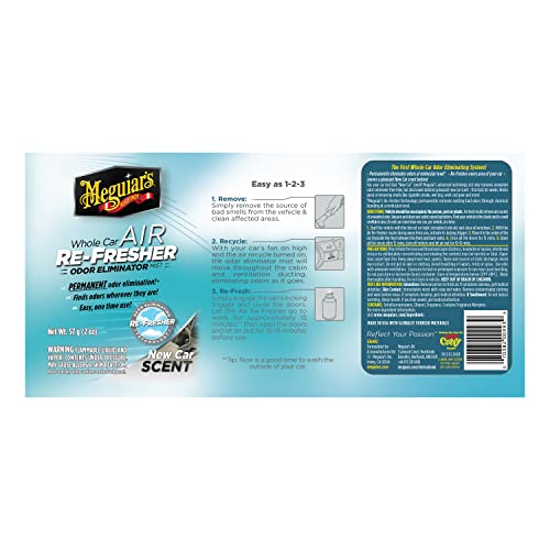 Meguiar's G16402 Whole Car Air Re-Fresher Odor Eliminator Mist, New Car Scent, 2 Fluid Ounces - Image 15