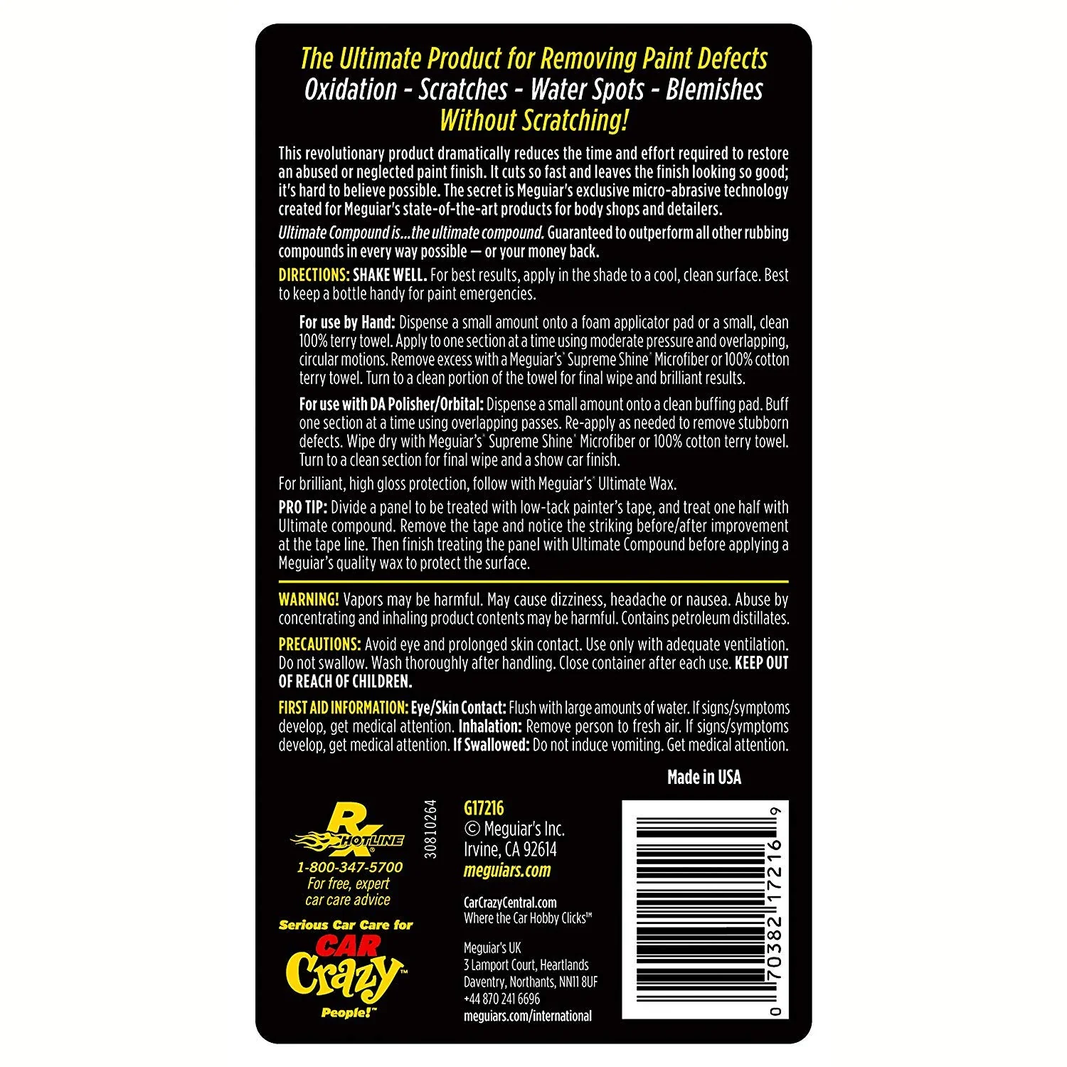 Meguiar's G17216 Ultimate Compound - 15.2 oz. (Pack of 2) - Image 4