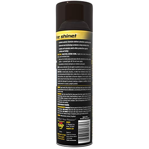 Meguiar's G190315 Ultimate Insane Shine Tire Coating, gives a Finish that Creates a Lasting Wet-Look for a Classic Black Shine, Easy to Use, No Hassle, No Mess, Ultimate Protection, 15 Oz Aerosol Can - Image 2
