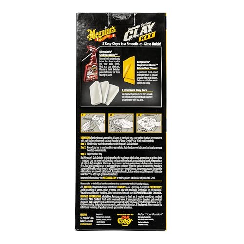 Meguiar's G191700 Smooth Surface Clay Kit, Safe and Easy Car Claying for Smooth as Glass Finish - Image 4