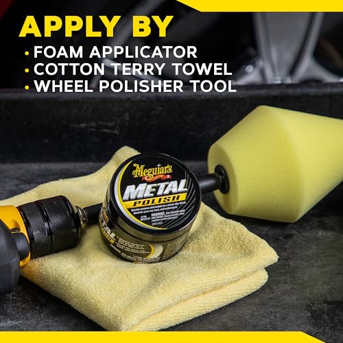 Meguiar's G211606 Metal Polish, Safe for All Uncoated Metals, Removes Stains and Swirls for a Quick and Easy Clean, Restores Shine, Pairs Well with Our Wheel Polisher Tool, 6 Oz - Image 8