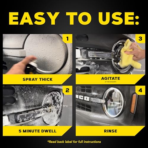 Meguiar's Heavy Duty Bug & Tar Remover - Quick Bug Remover and Tar Remover Spray - Pro Strength Clear Coat Safe Technology with Powerful Foaming Action to Loosen Stuck Bugs, 15 Oz Aerosol - Image 6