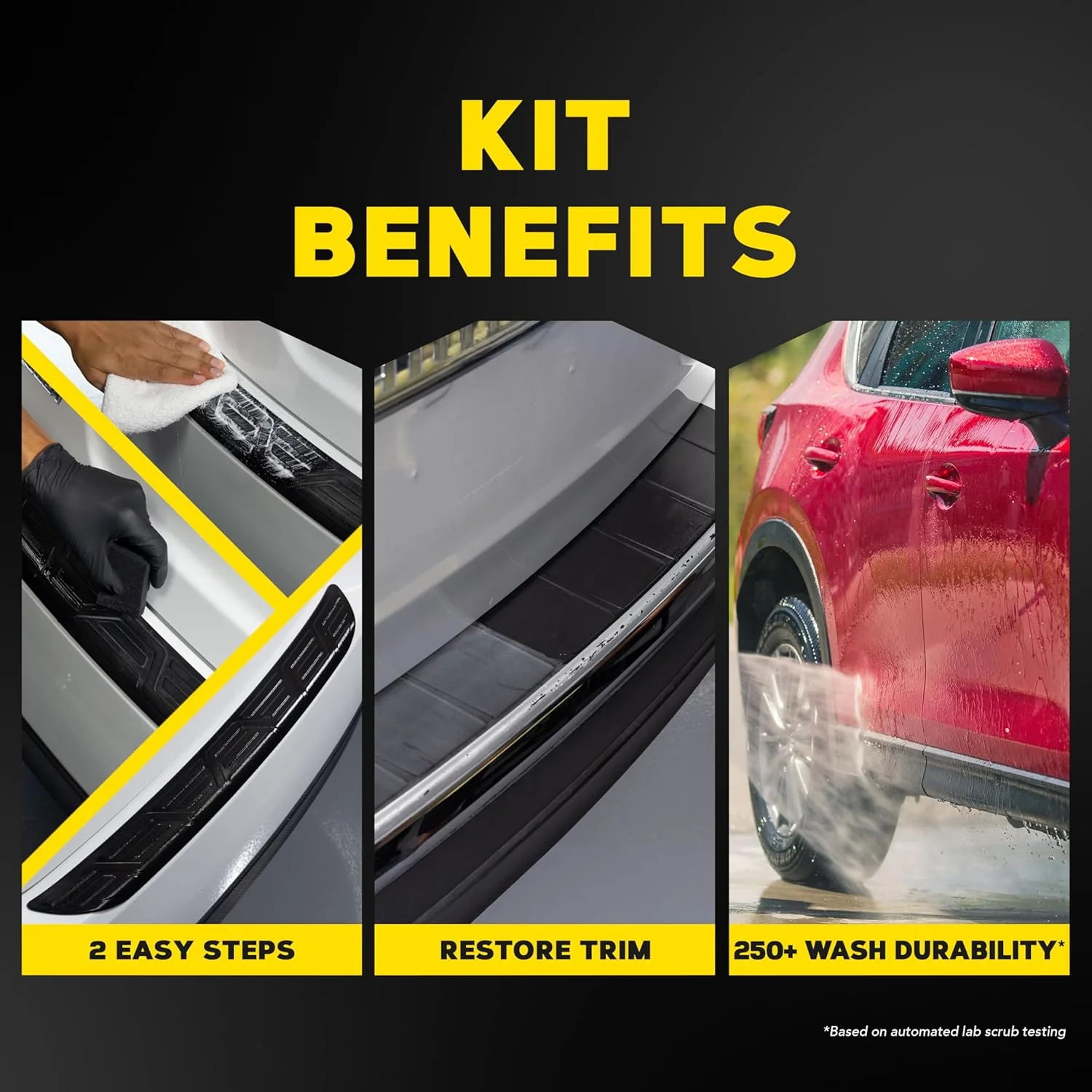 Meguiar's G250100 Heavy Duty Trim Restoration Kit - Includes a Cleaning Solution to Deep Clean Plastic and Trim and Protective Trim Shield That Delivers Ultra-Durable Protection with UV Blocking Protection - Image 3