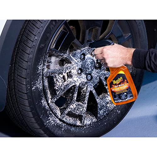Meguiar's Hot Rims Black Wheel Cleaner, Deep Foaming Gel Specially Formulated to Effectively Clean Matte, Gloss, Satin, and Chrome Black Wheels, 24 Oz Spray Bottle - Image 10