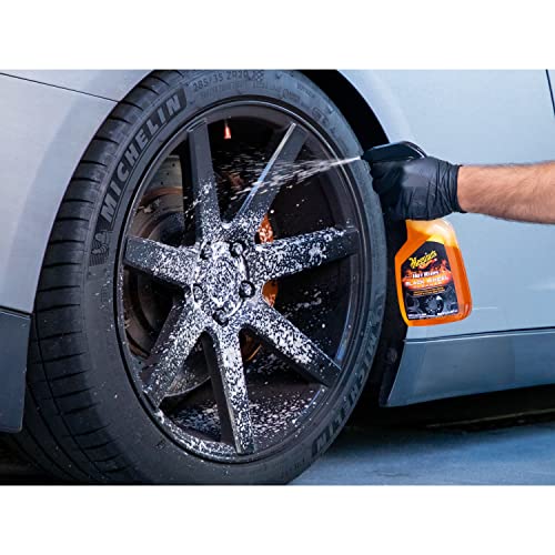 Meguiar's Hot Rims Black Wheel Cleaner, Deep Foaming Gel Specially Formulated to Effectively Clean Matte, Gloss, Satin, and Chrome Black Wheels, 24 Oz Spray Bottle - Image 11