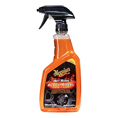 Meguiar's Hot Rims Black Wheel Cleaner, Deep Foaming Gel Specially Formulated to Effectively Clean Matte, Gloss, Satin, and Chrome Black Wheels, 24 Oz Spray Bottle - Image 14