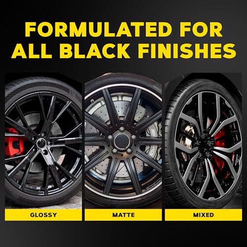 Meguiar's Hot Rims Black Wheel Cleaner, Deep Foaming Gel Specially Formulated to Effectively Clean Matte, Gloss, Satin, and Chrome Black Wheels, 24 Oz Spray Bottle - Image 3
