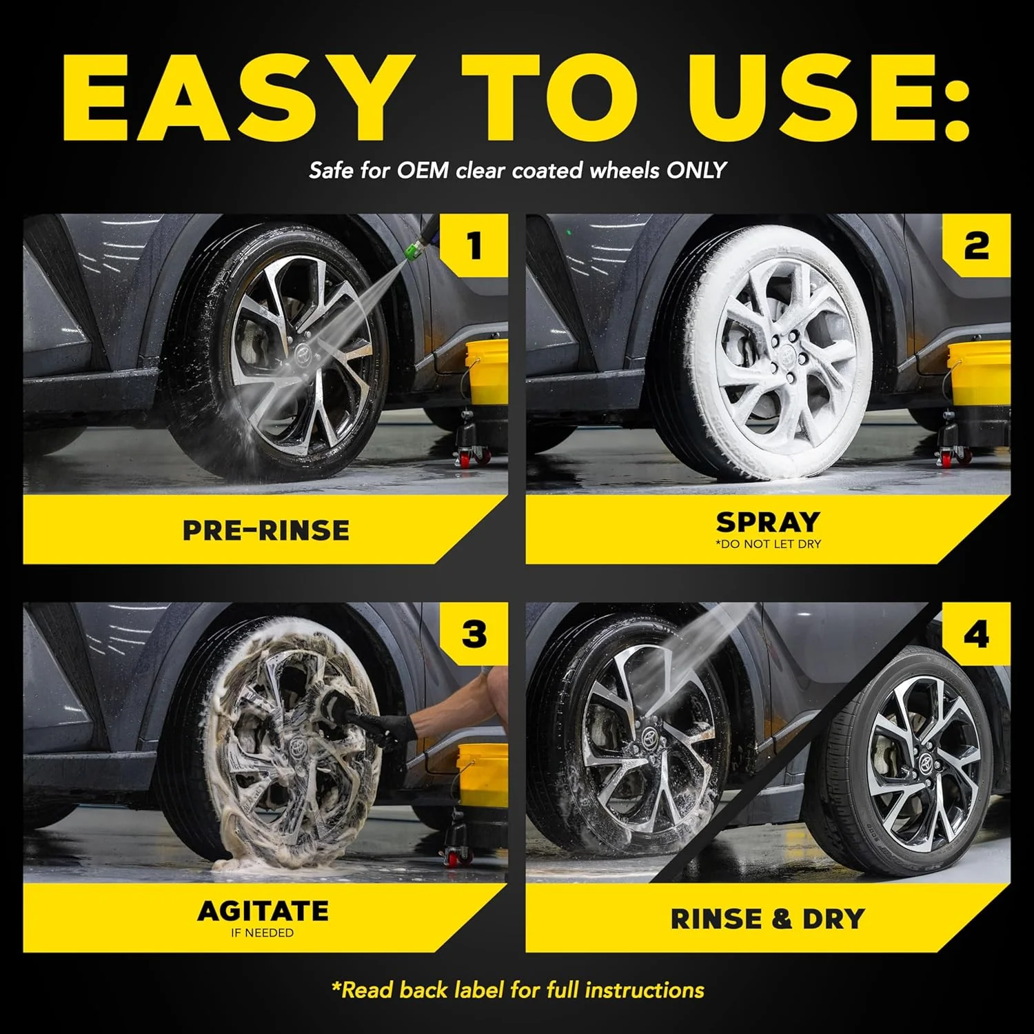 Meguiar's G250320 Hot Rims Foaming Wheel & Tire Cleaner - 20 oz. (Pack of 1) - Image 6