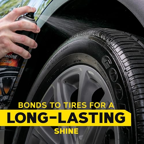 Meguiar's Hot Shine High Gloss Tire Coating - Get Long-Lasting Tire Protection and Glossy Tires with a Wet Look Shine, 15 Oz Aerosol - Image 5