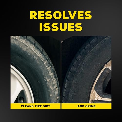 Meguiar's Hot Shine Tire Foam - High Goss Tire Shine that Cleans, Shines, and Protects in One, Deep, Black Shine with Conditioners and UV Protection to Help Keep Tires Looking Like New, 19 Oz Aerosol - Image 3