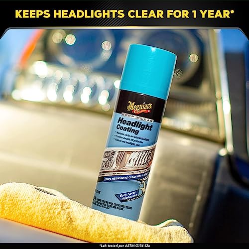 Meguiar's Keep Clear Headlight Coating - Durable, Long-Lasting Protection Prevents Oxidation and Prevents Yellowing for a Year - Easy Application - 4 Oz Aerosol - Image 6