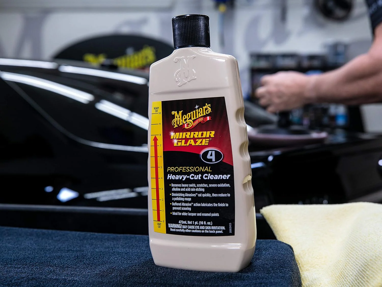 Meguiar's (M0416) Mirror Glaze Professional Heavy-Cut Cleaner, 16 oz. - Image 4