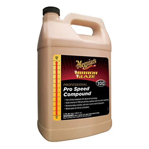 Meguiar's M10001 Mirror Glaze Pro Speed Compound, A Glaze Designed for The Exterior of Your Car, Removes Deep Scratches, Holograms, and Severe Swirls Using Advanced Technology, 1 Gallon Container - Image 2