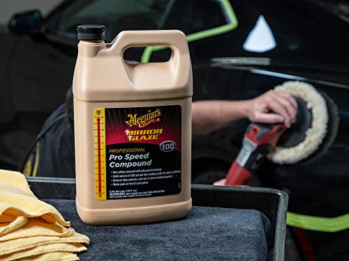Meguiar's M10001 Mirror Glaze Pro Speed Compound, A Glaze Designed for The Exterior of Your Car, Removes Deep Scratches, Holograms, and Severe Swirls Using Advanced Technology, 1 Gallon Container - Image 4