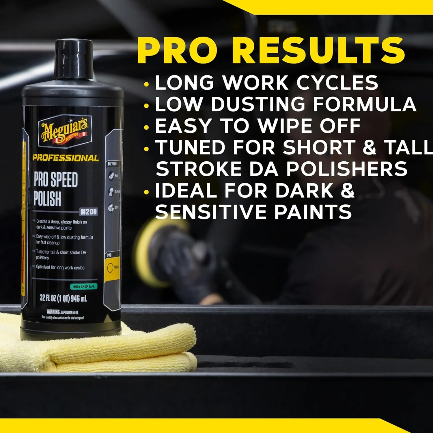 Meguiar's M20032 Pro Speed Polish, User-Friendly Professional Car Polish, 32 oz. - Image 8