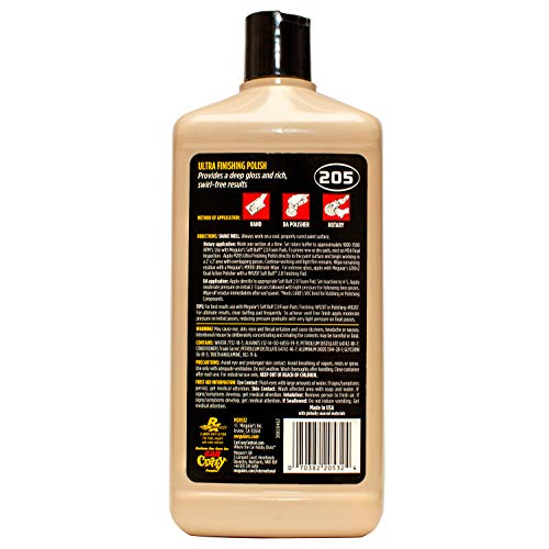 Meguiar's M205 Mirror Glaze Ultra Finishing Polish, Easy-to-Use Formula for Impeccable Shine, Multiple Ways to Apply Mirror Glaze, Removes Defects and Swirls for a High Gloss, 32 Oz Container - Image 2