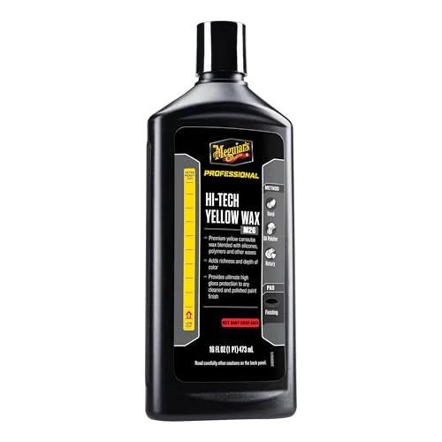 Meguiar's M2616 Mirror Glaze Hi-Tech Yellow Wax – 16 Oz Container