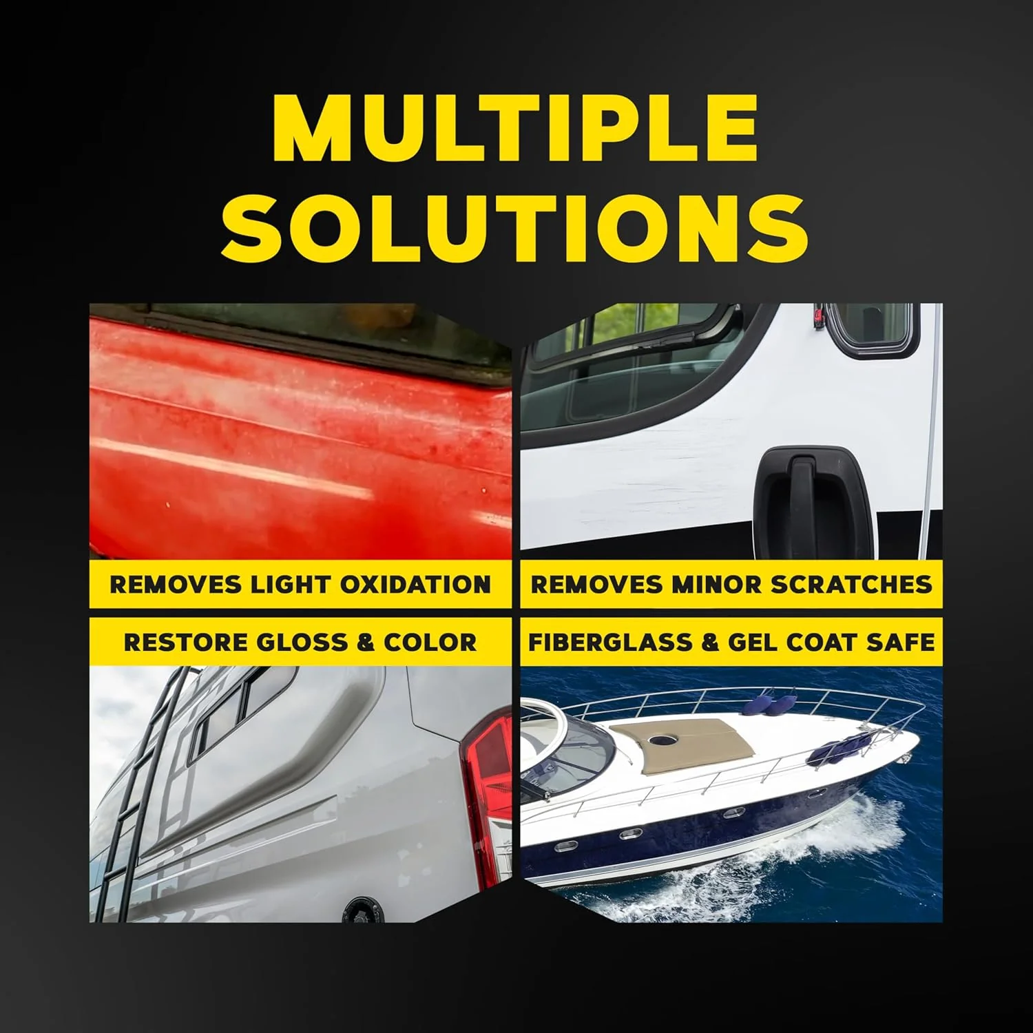 Meguiar's M5001 Marine/RV One Step Cleaner Wax, Easy-to-Use Marine Wax for Boats and RVs That Removes Light Defects, Restores Color Brilliance, and Protects the Surface, 1 Gallon Bottle - Image 6