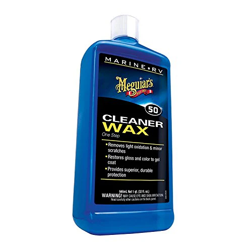 Meguiar's M5032 Marine/RV One Step Cleaner Wax, 32 Oz Bottle