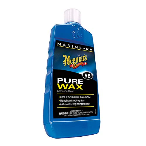 Meguiar's M5616 Marine/RV Pure Wax Carnauba Blend, Long-Lasting Liquid Wax for Protecting Gel Coat, Fiberglass, and Painted Marine/RV Finishes, 16 Oz Bottle - Image 2