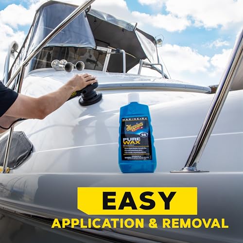 Meguiar's M5616 Marine/RV Pure Wax Carnauba Blend, Long-Lasting Liquid Wax for Protecting Gel Coat, Fiberglass, and Painted Marine/RV Finishes, 16 Oz Bottle - Image 7