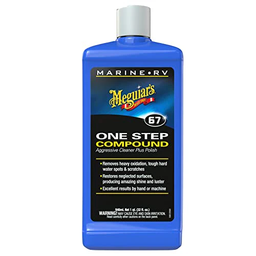 Meguiar's M6732 Marine/RV One Step Compound, Remove Oxidation, Stains, Scratches, and Water Spots, Restore The Color and Shine of Fiberglass Gel Coat Finishes, 32 Oz Bottle - Image 11