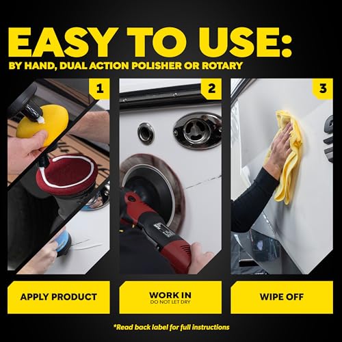 Meguiar's M6732 Marine/RV One Step Compound, Remove Oxidation, Stains, Scratches, and Water Spots, Restore The Color and Shine of Fiberglass Gel Coat Finishes, 32 Oz Bottle - Image 6