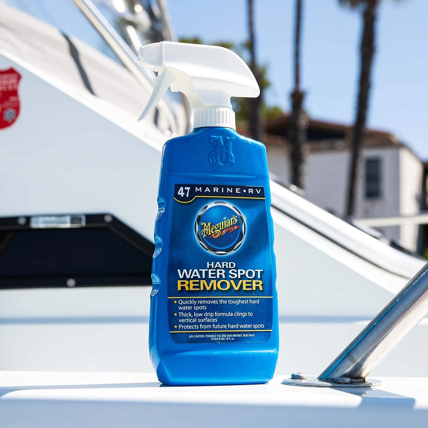 Meguiar's Marine/RV Hard Water Spot Remover M4716 - Hard Water Spot Remover For Boats and for RVs That's Easy to Use Spray - For RV and Boat Detailing - Remove Water Spots and Add Protection, 16 Oz - Image 5