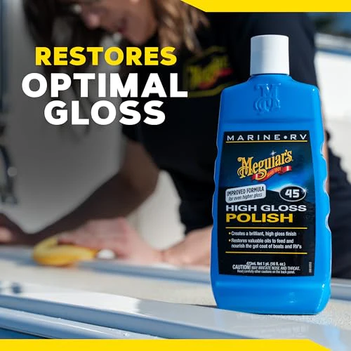 Meguiar's Marine/RV M4516 High Gloss Polish - Professional Grade Boat and RV Polish for a Sleek, High-Shine Finish for Fiberglass & Gel Coat - 16 Oz (Packaging May Vary) - Image 8