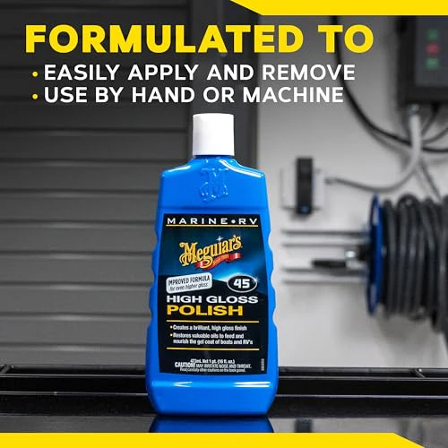 Meguiar's Marine/RV M4516 High Gloss Polish - Professional Grade Boat and RV Polish for a Sleek, High-Shine Finish for Fiberglass & Gel Coat - 16 Oz (Packaging May Vary) - Image 9