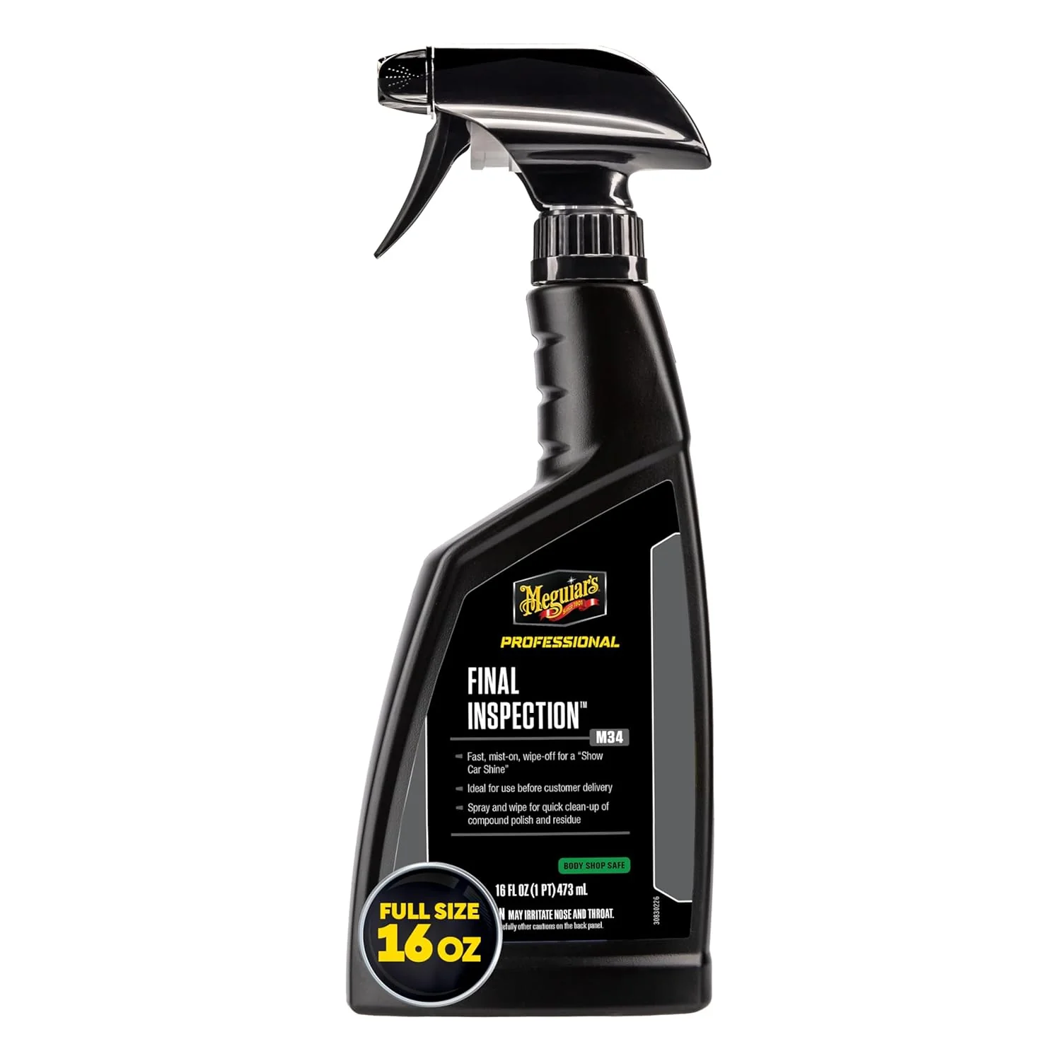Meguiar's Professional Final Inspection M3416 - Detailer Spray for Removing Light Dust, Contaminants, Smudges and Finger Prints, Car Detailer Spray Effective as a Clay Bar Lubricant, 16 Oz - Image 2