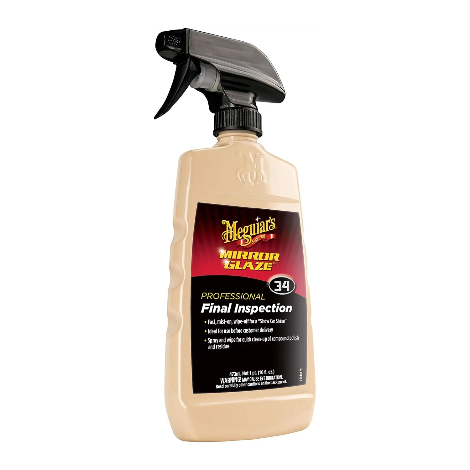 Meguiar's Professional Final Inspection M3416 - Detailer Spray for Removing Light Dust, Contaminants, Smudges and Finger Prints, Car Detailer Spray Effective as a Clay Bar Lubricant, 16 Oz - Image 3