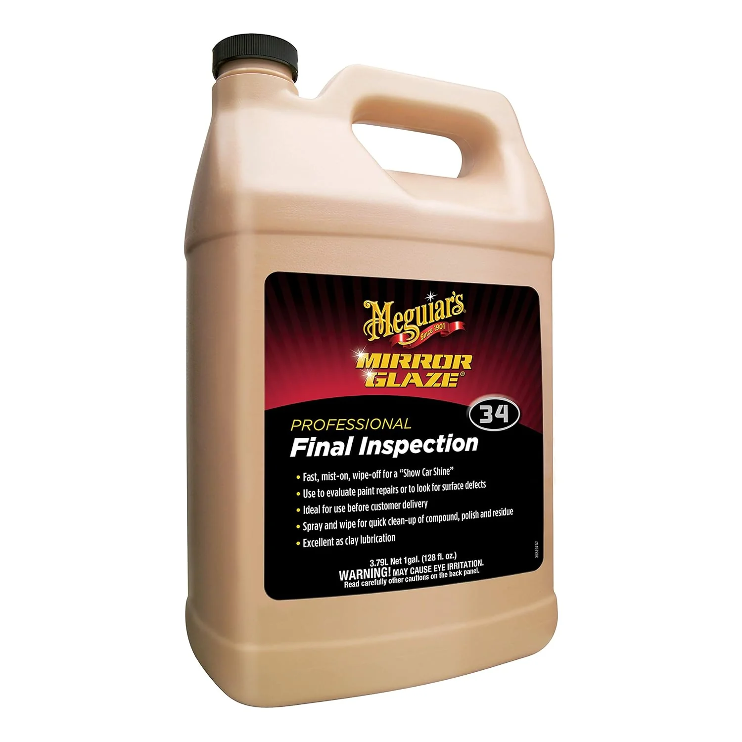 Meguiar's Professional Final Inspection Mist & Wipe M3401 - Quickly and Gently Remove Prints, Dust, and Smudges Leaving a Showroom Quality Shine - Safe as a Clay Bar Lubricant, 128 Oz, 1 Gallon - Image 3