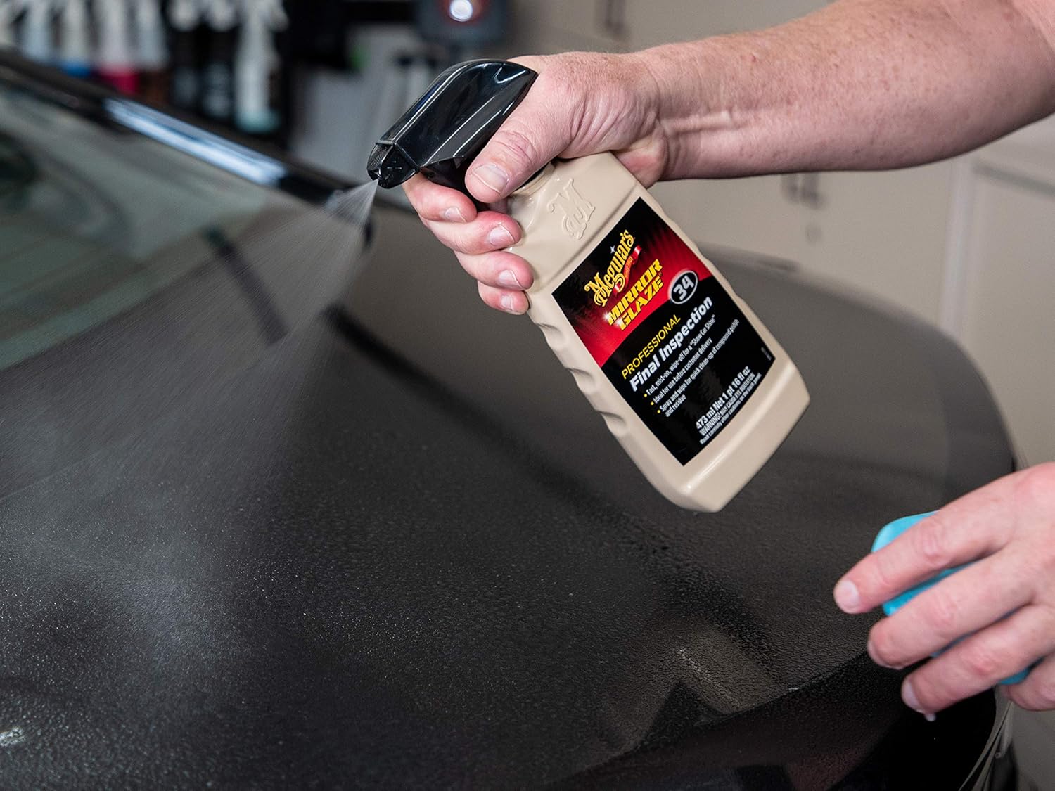 Meguiar's Professional Final Inspection Mist & Wipe M3401 - Quickly and Gently Remove Prints, Dust, and Smudges Leaving a Showroom Quality Shine - Safe as a Clay Bar Lubricant, 128 Oz, 1 Gallon - Image 6
