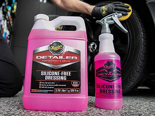 Meguiar's Professional Silicone Free Dressing D16101 - High Performance Dressing, Ideal as a Tire shine and Exterior Trim Care for a Deep, Glossy Shine that’s Body Shop Safe, 128 Oz, 1 Gal - Image 4