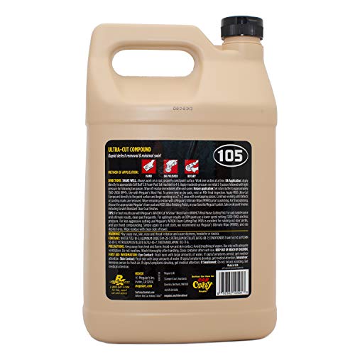 Meguiar's Professional Ultra-Cut Compound M10501 - Professional Grade Cut and Polish Compound - Heavy Duty Compound That Removes Scratches, Swirls, Stains and Oxidation, 128 Oz, 1 Gallon - Image 3