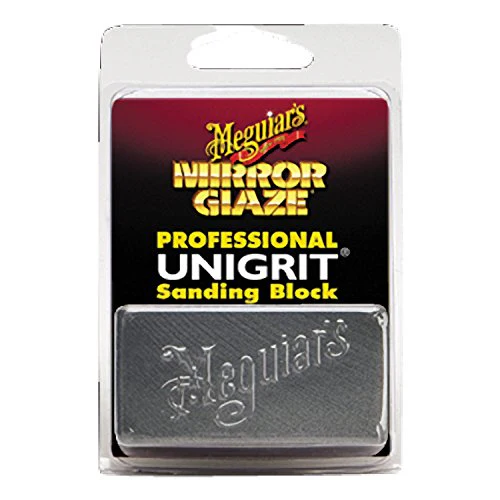 Meguiar's Professional Unigrit Sanding Block K1500-1,500 Grit - Car Sandpaper Block for Removal of Runs, Sags, and Other Small, Isolated Defects