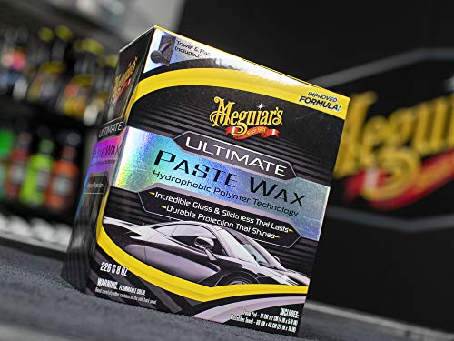 Meguiar's Ultimate Paste Wax - Premium Car Wax for a Deep, Reflective Shine Gloss with Long-Lasting Protection - Easy to Apply and Remove, Microfiber Towel and Applicator Included, 8 Oz Paste - Image 5