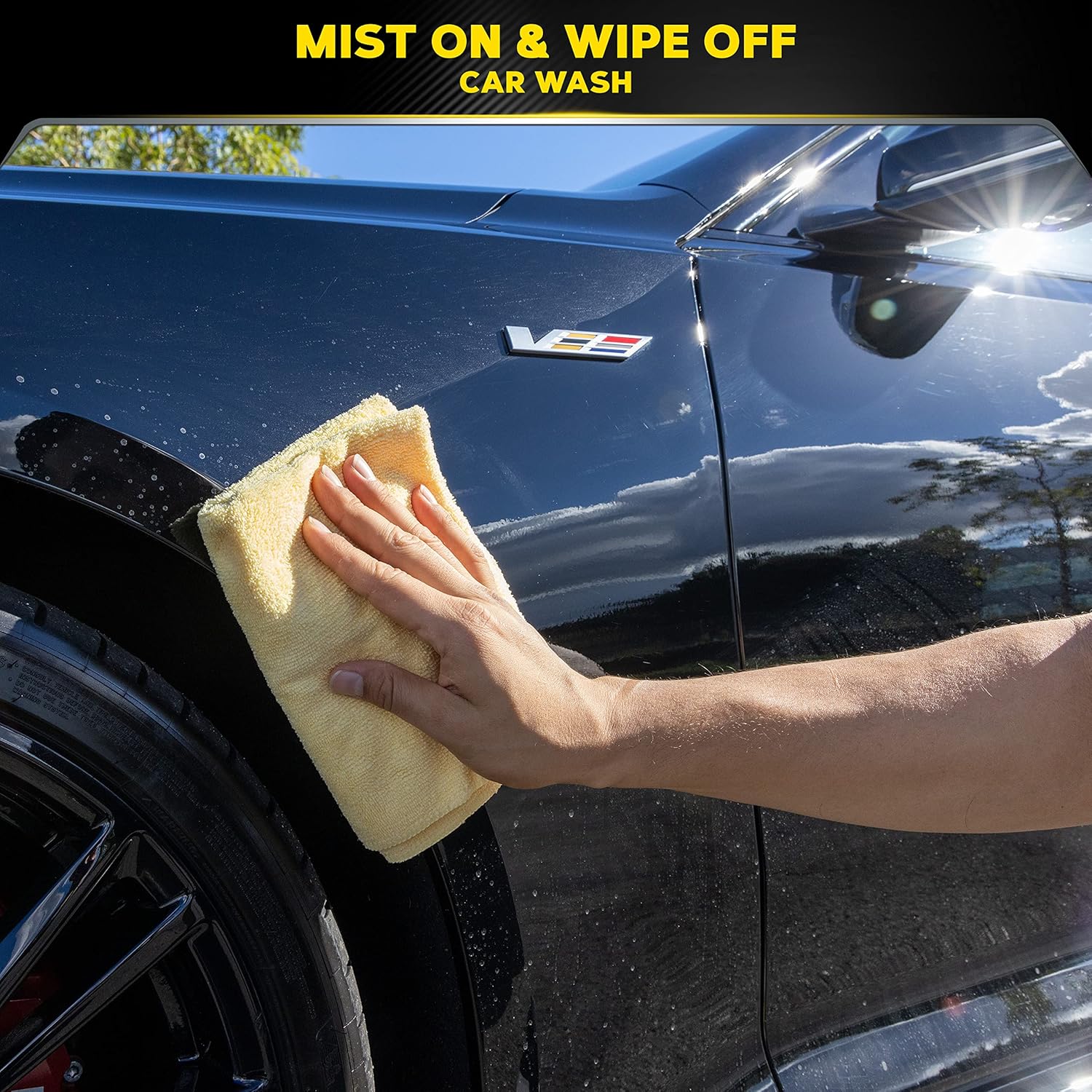 Meguiar's Ultimate Waterless Wash & Wax, Scratch-Free Waterless Car Cleaning Spray That Makes Detailing Quick and Easy, 2-in-1 Cleaner and Protection to Help Your Ride Shine, 26 Oz - Image 6