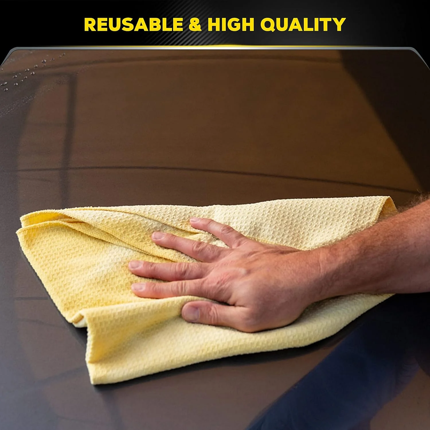 Meguiar's Water Magnet Microfiber Drying Towel, Premium Car Wash Microfiber Towel That�s Super Plush, Water Absorbent & Scratch-Free Big Microfiber Towels for Cars, 1 Pack - Image 7