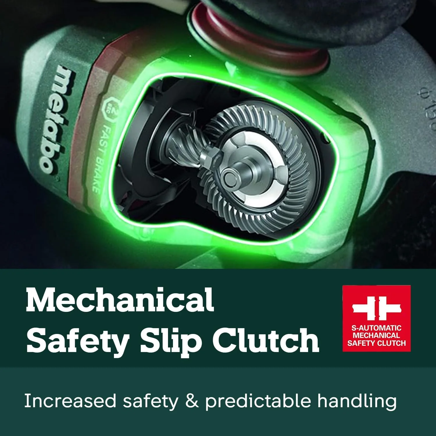 Metabo 6-Inch Angle Grinder | 13.5 Amp | 9,600 RPM | Electronics | Non-locking Paddle Switch | WEP 15-150 Quick - Image 6