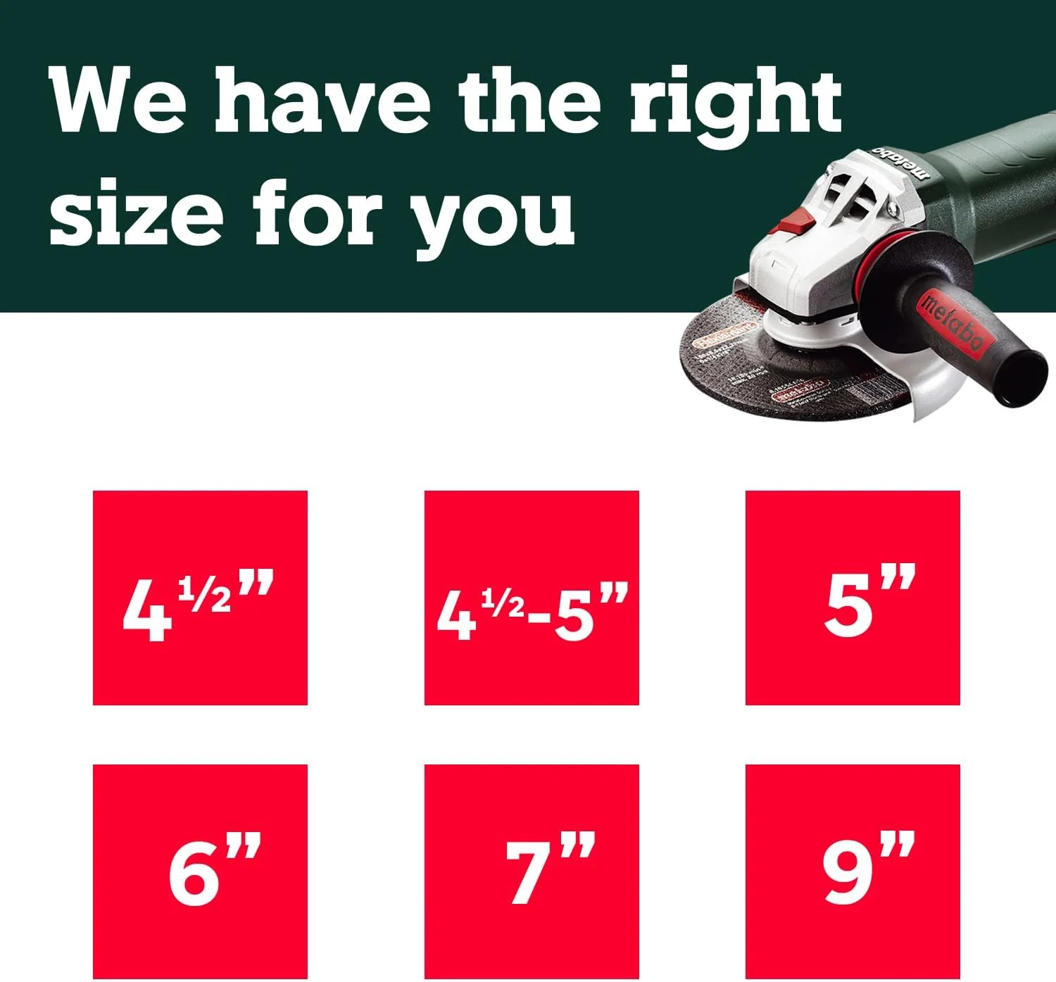 Metabo 6-Inch Angle Grinder | 13.5 Amp | 9,600 RPM | Electronics | Non-locking Paddle Switch | WEP 15-150 Quick - Image 9