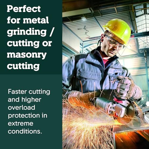 Metabo 6-Inch Angle Grinder, 13.5 Amp, 9,600 RPM, Electronics, Non-locking Paddle Switch, Made in Germany, WEP 15-150 Quick, 600488420, Green - Image 2