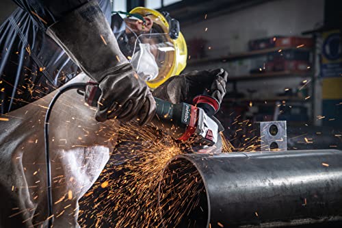 Metabo 6-Inch Angle Grinder | 14.5 Amp | 9,600 RPM | Electronics | Non-locking Paddle Switch | Mechanical Brake | M-Brush | Auto-Balance | Drop Secure | WEPBA 19-150 Q DS M-BRUSH,Green - Image 3