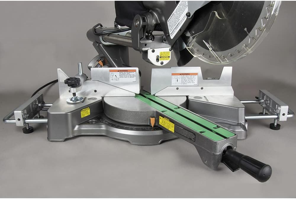 Metabo HPT 10-Inch Sliding Compound Miter Saw, Adjustable Laser Guide, Double Bevel, Electronic Speed Control, 12 Amp Motor, Electric Brake (C10FSHS) - Image 7
