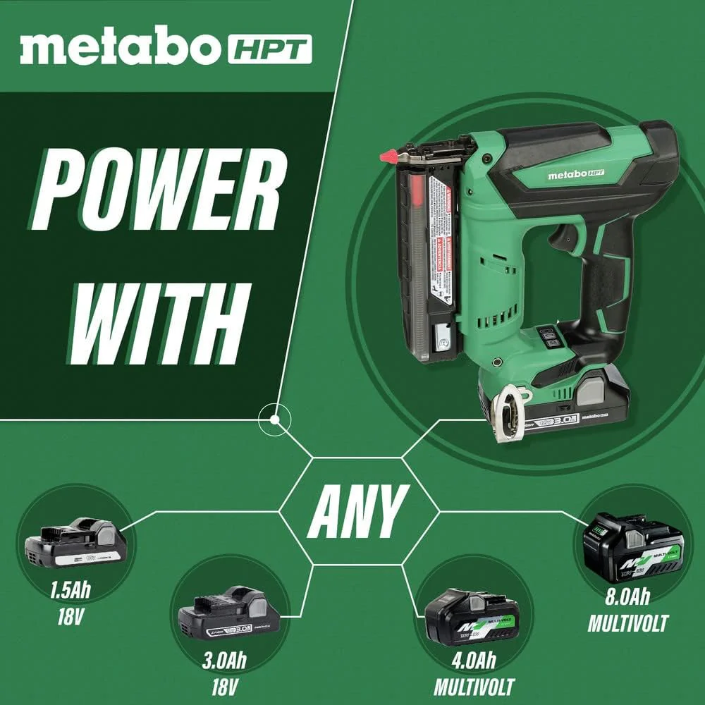 Metabo HPT 18V Cordless Pin Nailer, Tool Only - No Battery, 5/8-Inch up to 1-3/8-Inch Pin Nails, 23-Gauge, Holds 120 Nails, Lifetime Tool Warranty (NP18DSALQ4) - Image 4