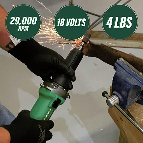 Metabo HPT 18V MultiVolt Cordless Die Grinder | Tool Only - No Battery | 2-Inch Wheel Diameter | Variable Speed | Slide Switch | GP18DAQ4 - Image 6
