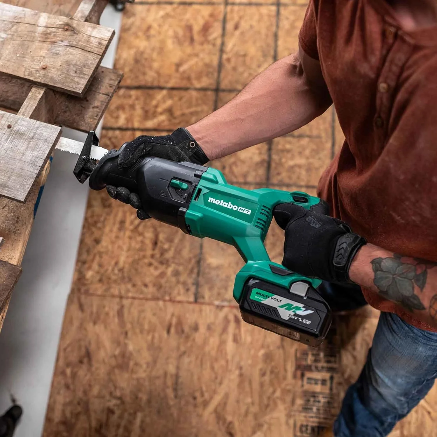 Metabo HPT 18V Multi-Volt Cordless Reciprocating Saw | CR18DBQ4 (Bare Tool) - Image 6