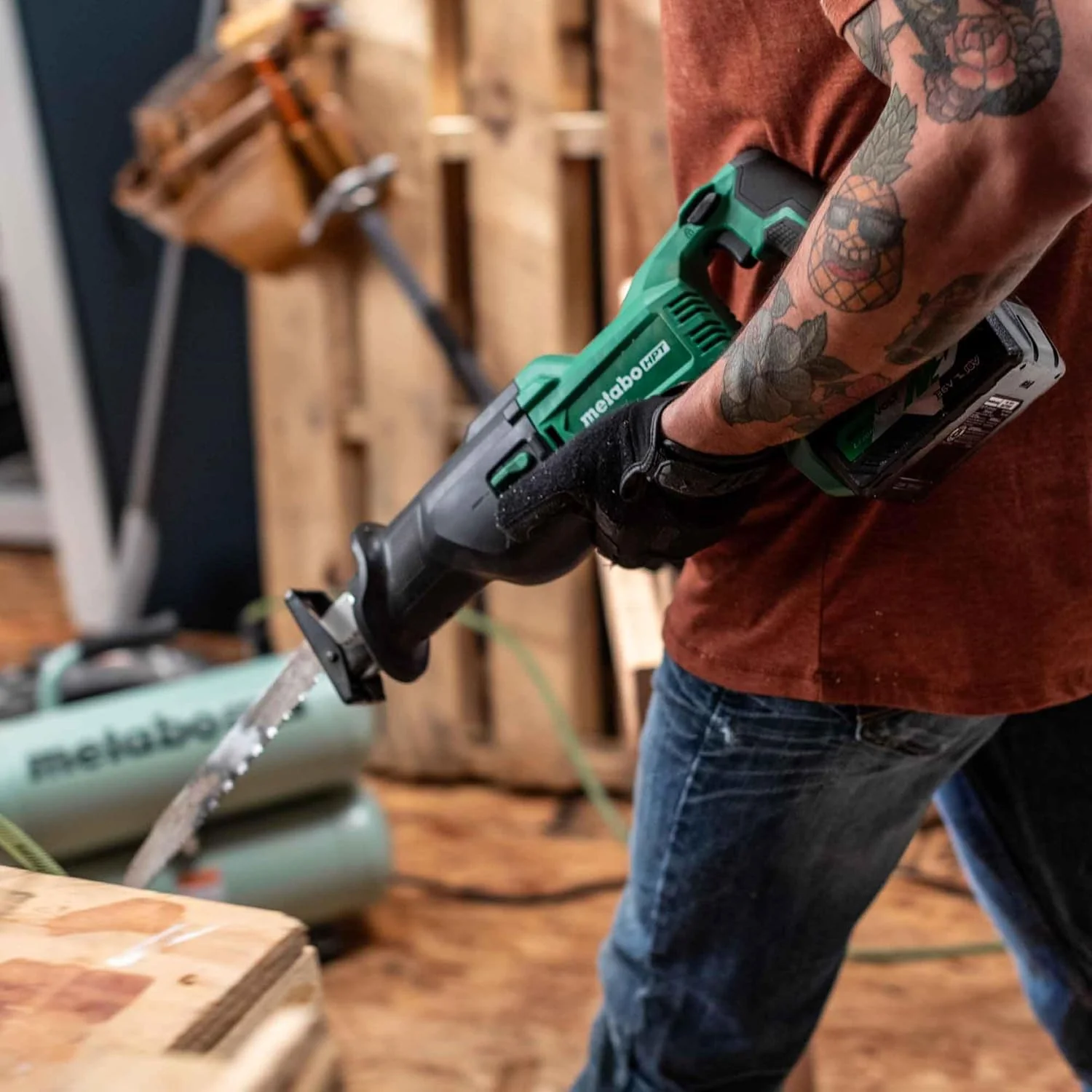 Metabo HPT 18V Multi-Volt Cordless Reciprocating Saw | CR18DBQ4 (Bare Tool) - Image 7