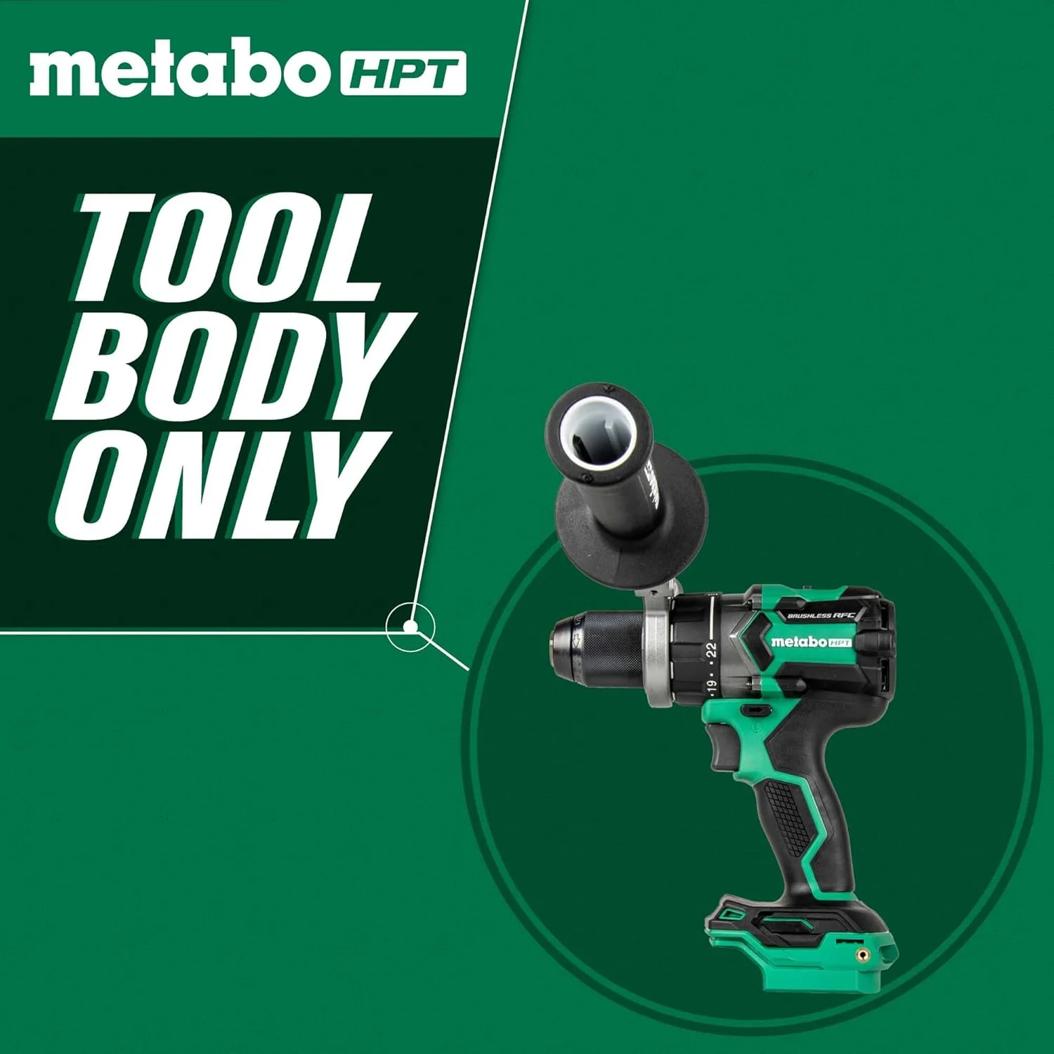 Metabo HPT 18V MultiVolt High Torque Cordless Driver Drill | 1/2"- Inch Keyless Chuck | Tool Only - No Battery | Lifetime Tool Warranty | DS18DCQ4 - Image 3